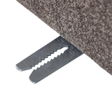 MOJO EETBANK 84 CM MET RUGLEUNING BOUCLE BRUIN MELANGE