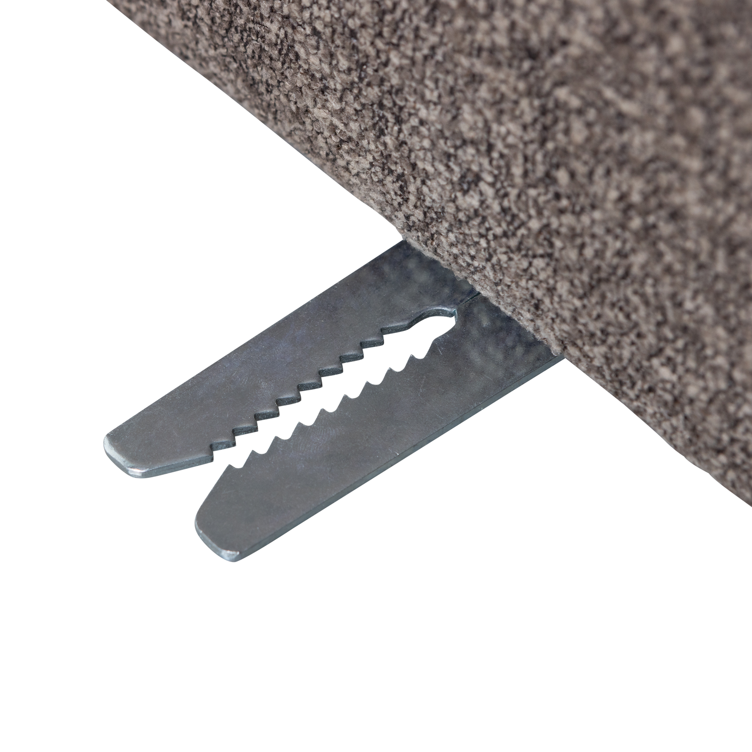 MOJO EETBANK 84 CM MET RUGLEUNING BOUCLE BRUIN MELANGE