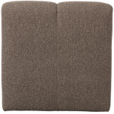 MOJO EETBANK 84 CM MET RUGLEUNING BOUCLE BRUIN MELANGE