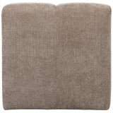 MOJO EETBANK 84 CM MET RUGLEUNING RIBSTOF DONKERZAND