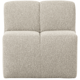 MOJO EETBANK 84 CM MET RUGLEUNING BOUCLE BEIGE MELANGE