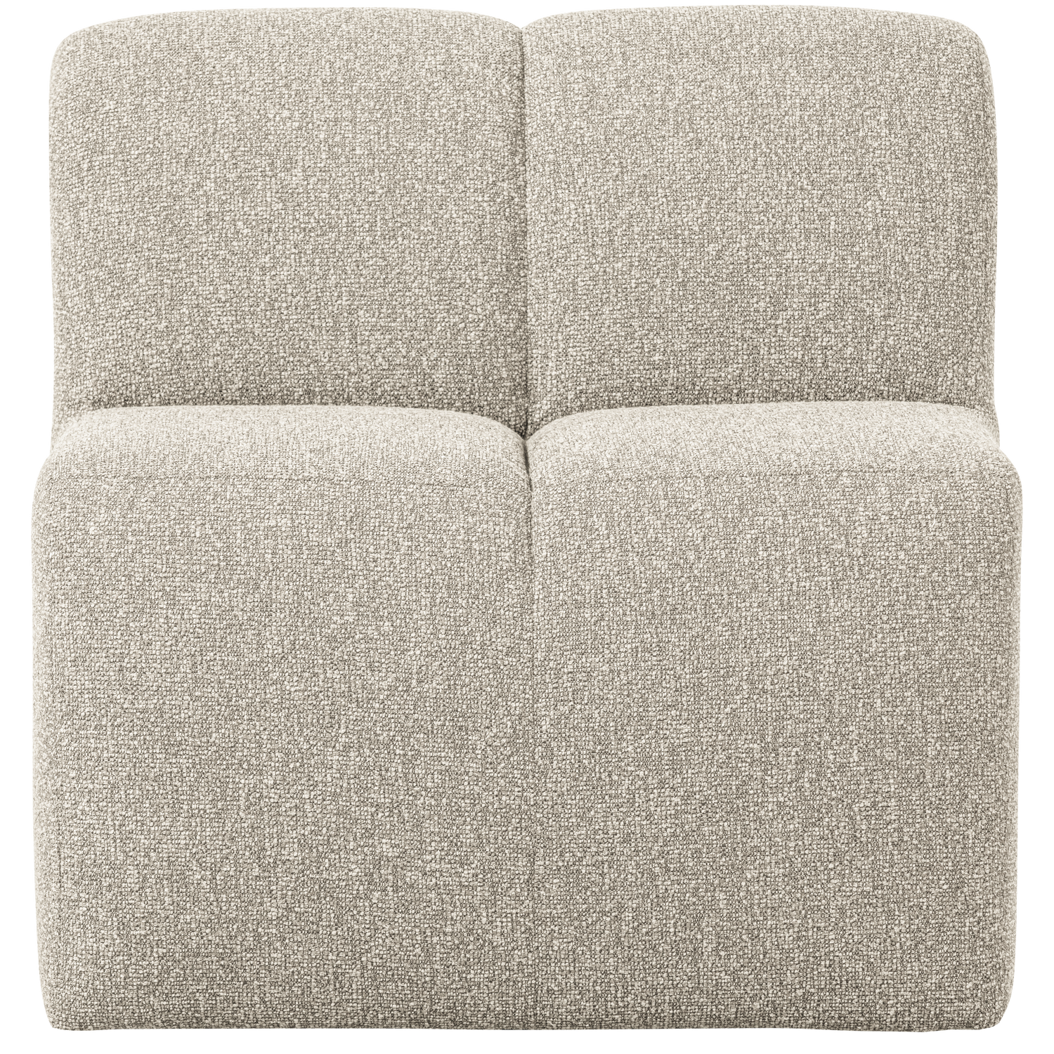 MOJO EETBANK 84 CM MET RUGLEUNING BOUCLE BEIGE MELANGE