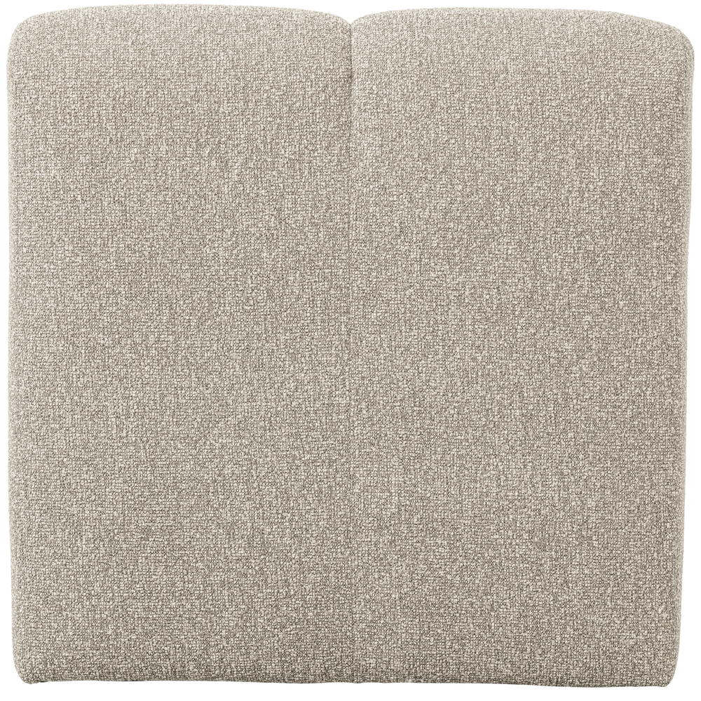 MOJO EETBANK 84 CM MET RUGLEUNING BOUCLE BEIGE MELANGE