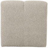 MOJO EETBANK 84 CM MET RUGLEUNING BOUCLE BEIGE MELANGE