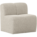 MOJO EETBANK 84 CM MET RUGLEUNING BOUCLE BEIGE MELANGE