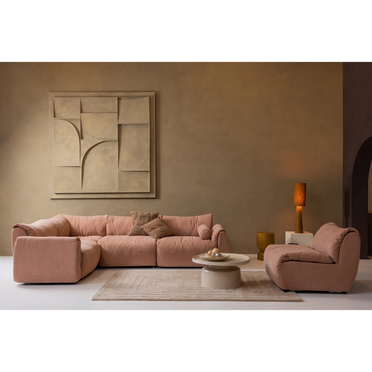 HEKLA BIJZETTAFEL METAAL ORANJE