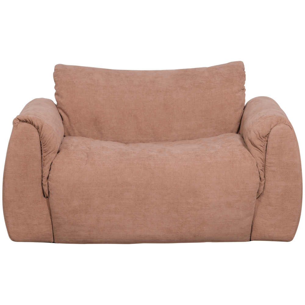 BAGGY LOVESEAT GEWEVEN CHENILLE OUD ROZE
