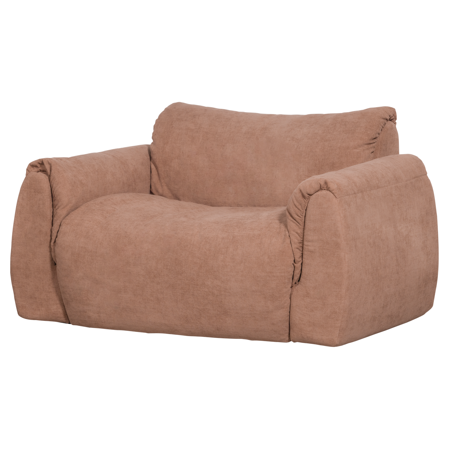 BAGGY LOVESEAT GEWEVEN CHENILLE OUD ROZE