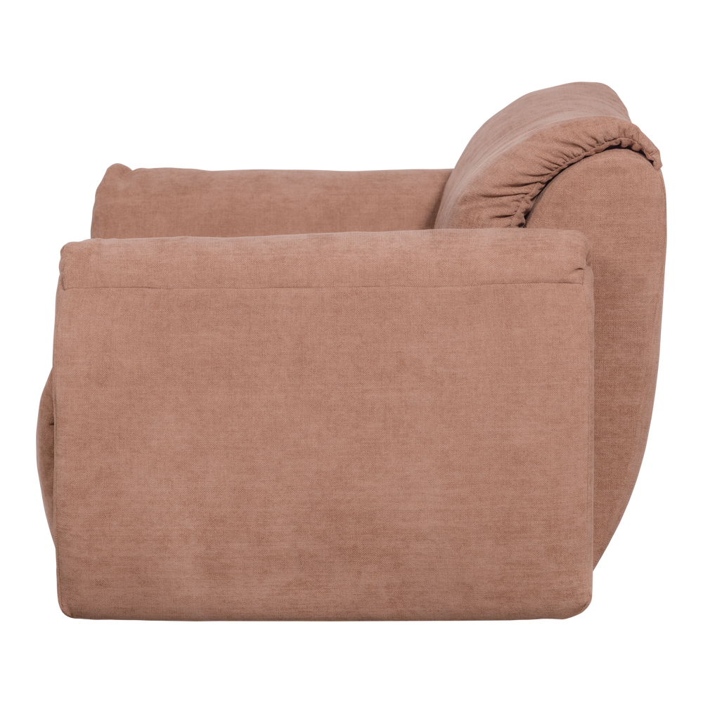 BAGGY LOVESEAT GEWEVEN CHENILLE OUD ROZE
