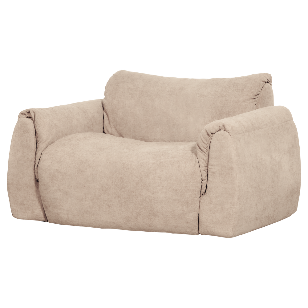 BAGGY LOVESEAT GEWEVEN CHENILLE ZAND