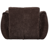 BAGGY DRAAIFAUTEUIL 3D CHENILLE DONKERBRUIN