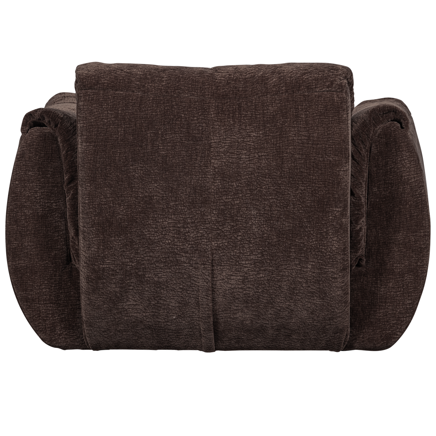 BAGGY DRAAIFAUTEUIL 3D CHENILLE DONKERBRUIN