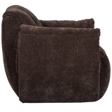 BAGGY DRAAIFAUTEUIL 3D CHENILLE DONKERBRUIN