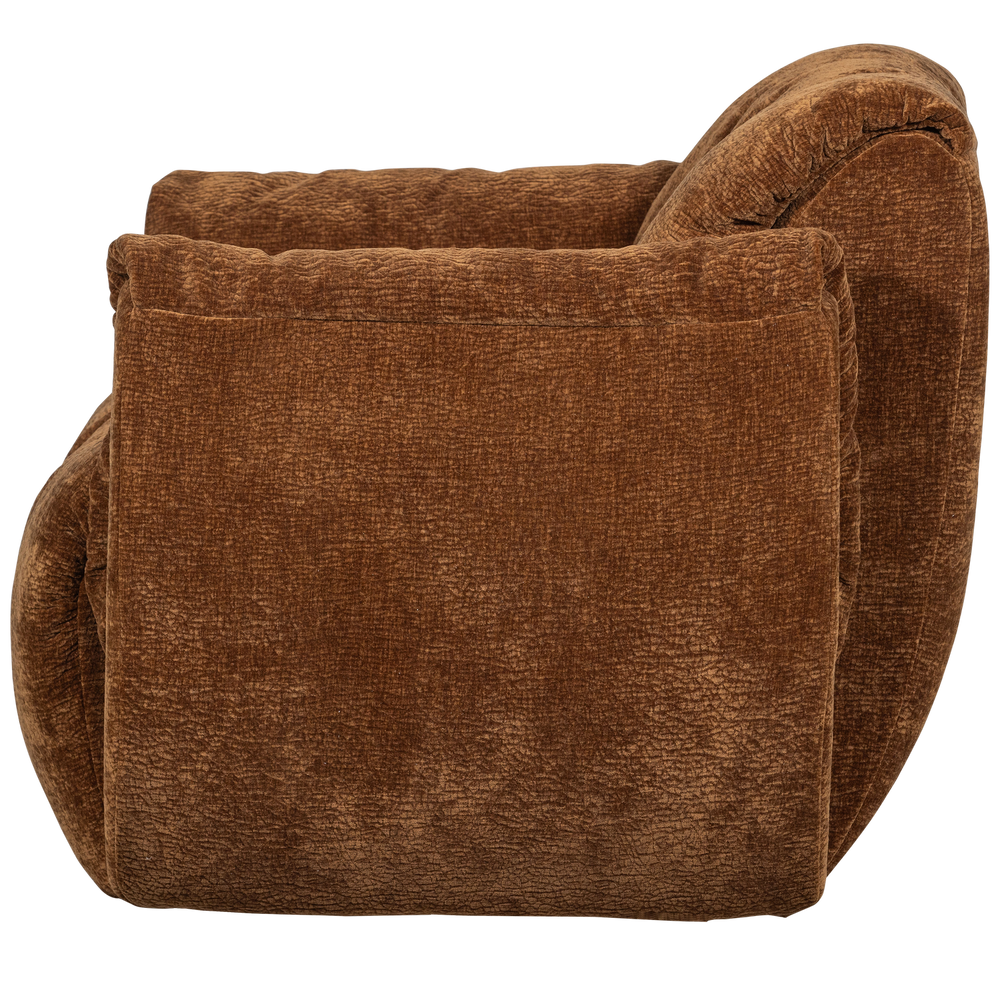 BAGGY DRAAIFAUTEUIL 3D CHENILLE MIDDENBRUIN