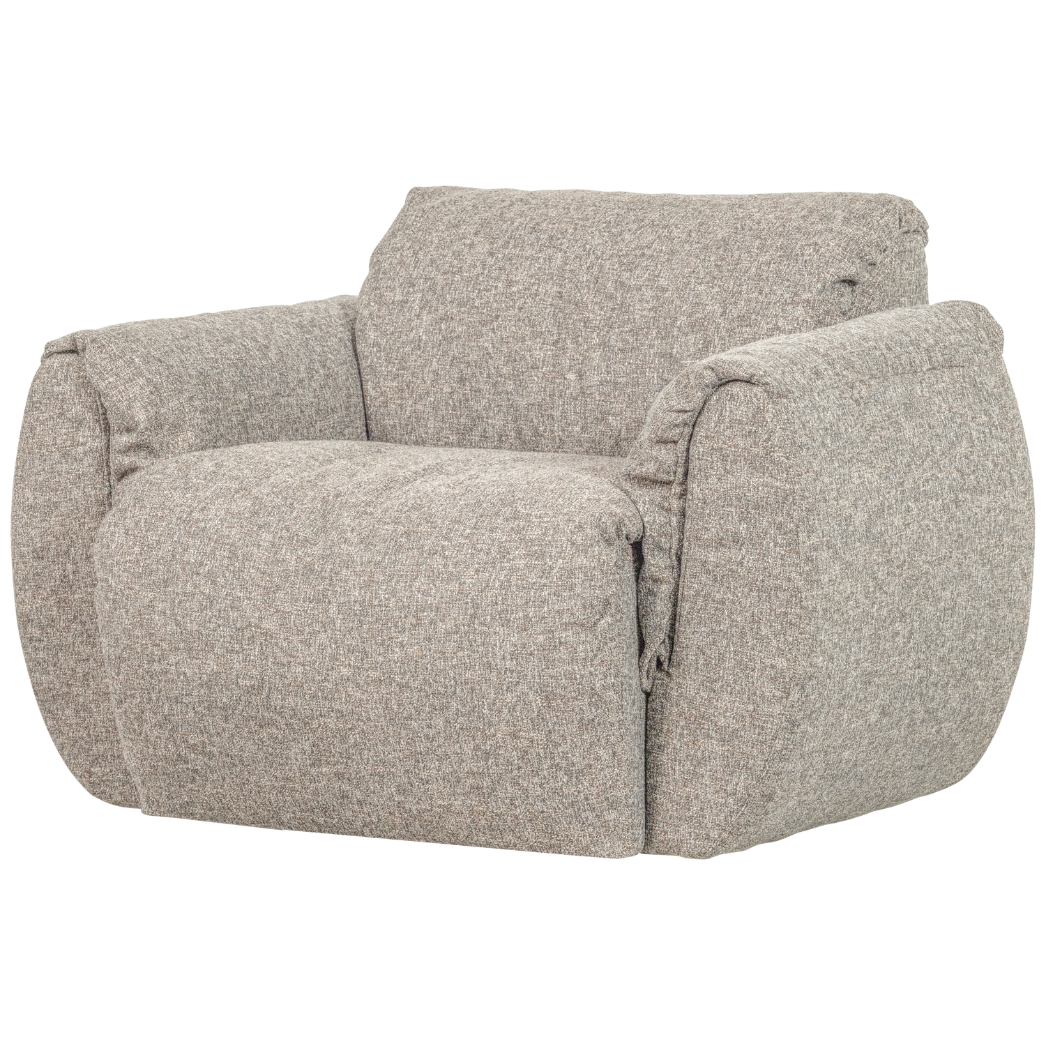 BAGGY DRAAIFAUTEUIL GEWEVEN STOF NATUREL MELANGE