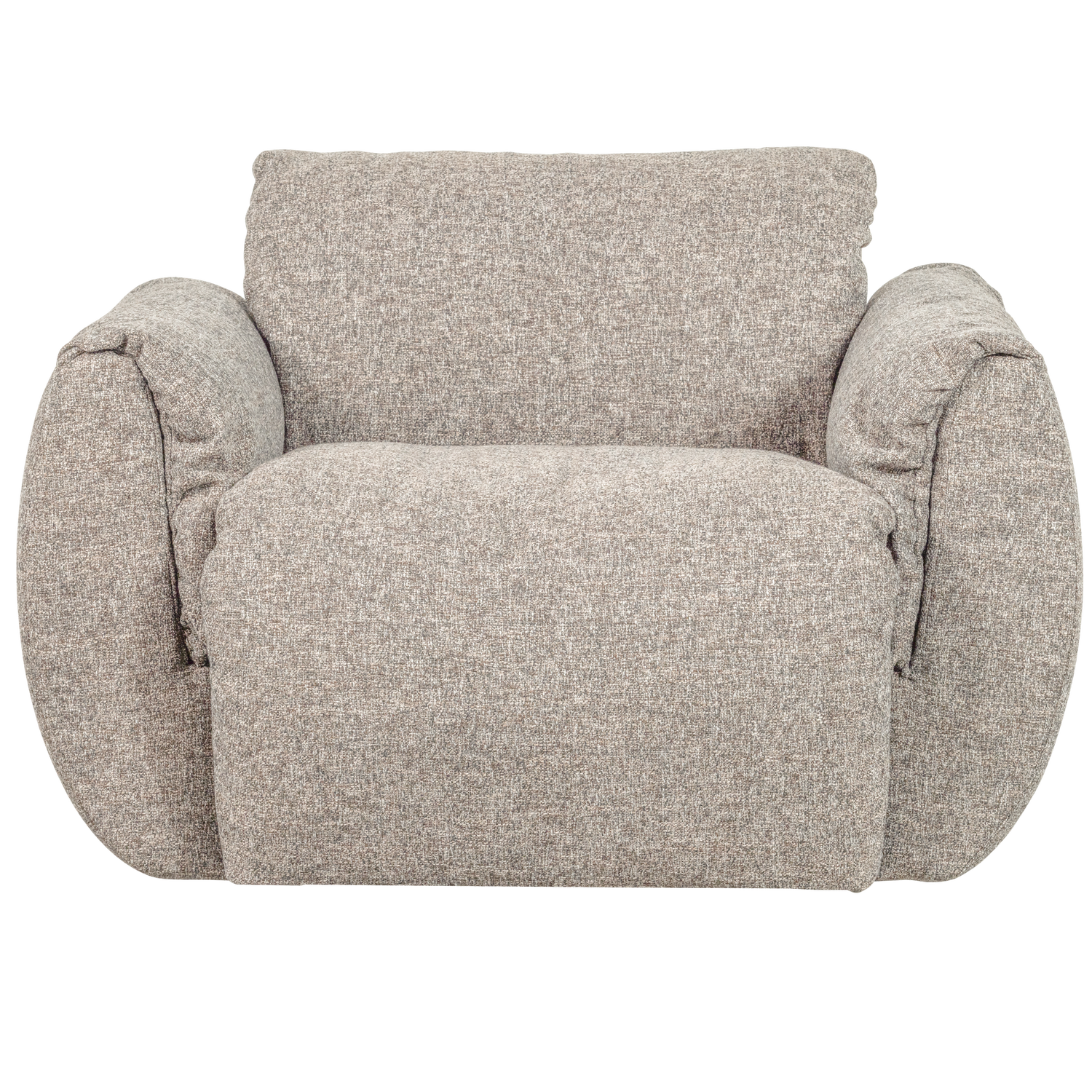 BAGGY DRAAIFAUTEUIL GEWEVEN STOF NATUREL MELANGE