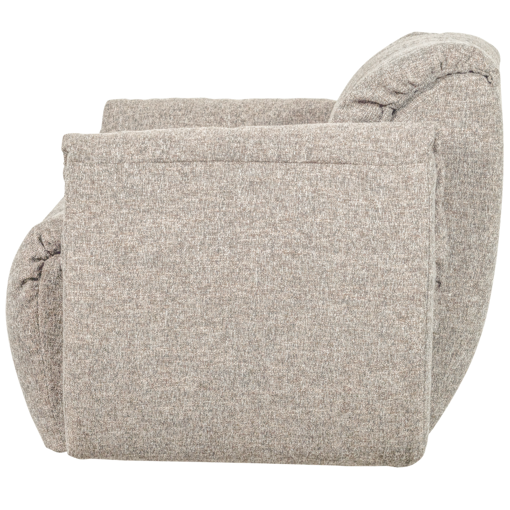 BAGGY DRAAIFAUTEUIL GEWEVEN STOF NATUREL MELANGE