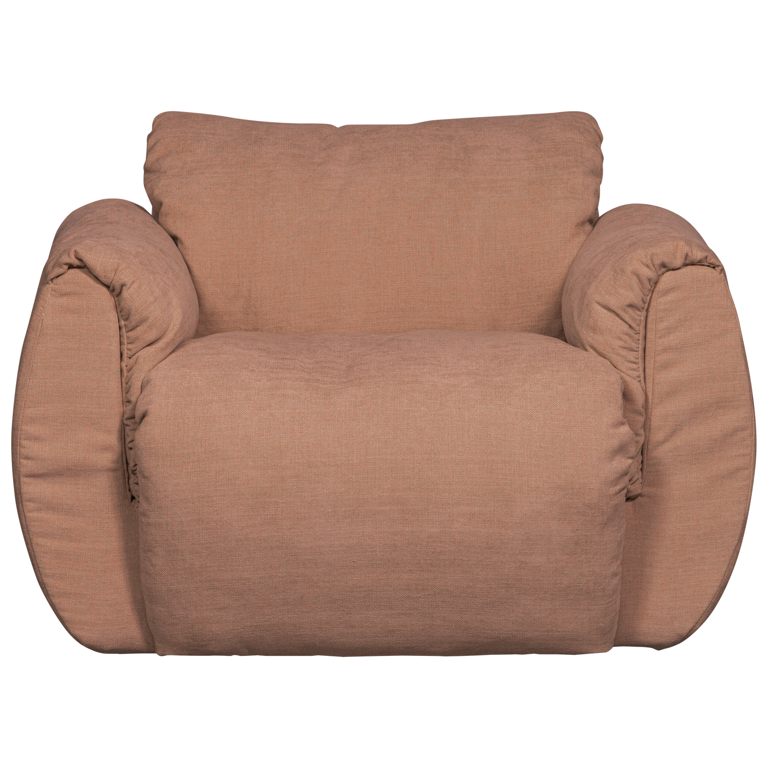 BAGGY DRAAIFAUTEUIL GEWEVEN CHENILLE OUD ROZE