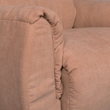 BAGGY DRAAIFAUTEUIL GEWEVEN CHENILLE OUD ROZE