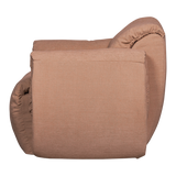 BAGGY DRAAIFAUTEUIL GEWEVEN CHENILLE OUD ROZE