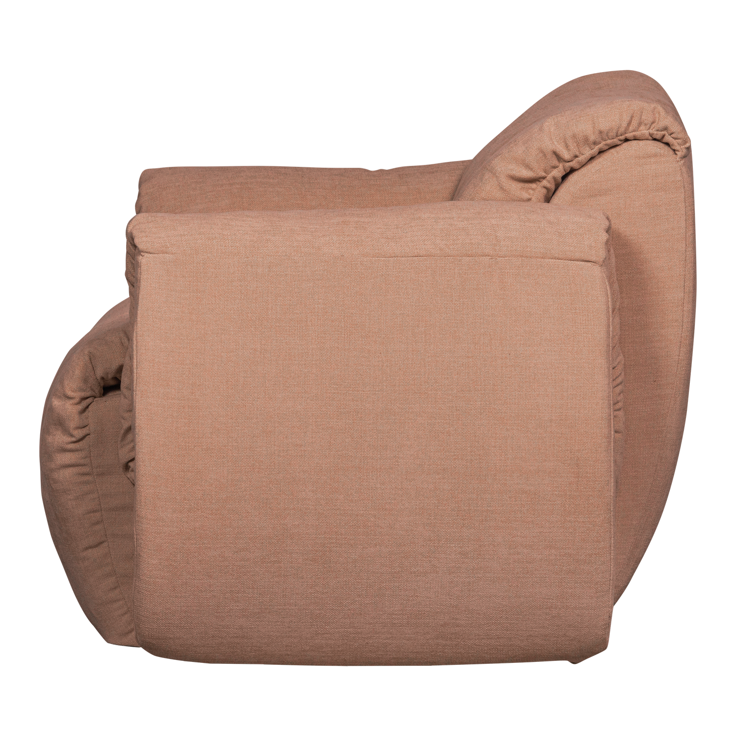 BAGGY DRAAIFAUTEUIL GEWEVEN CHENILLE OUD ROZE