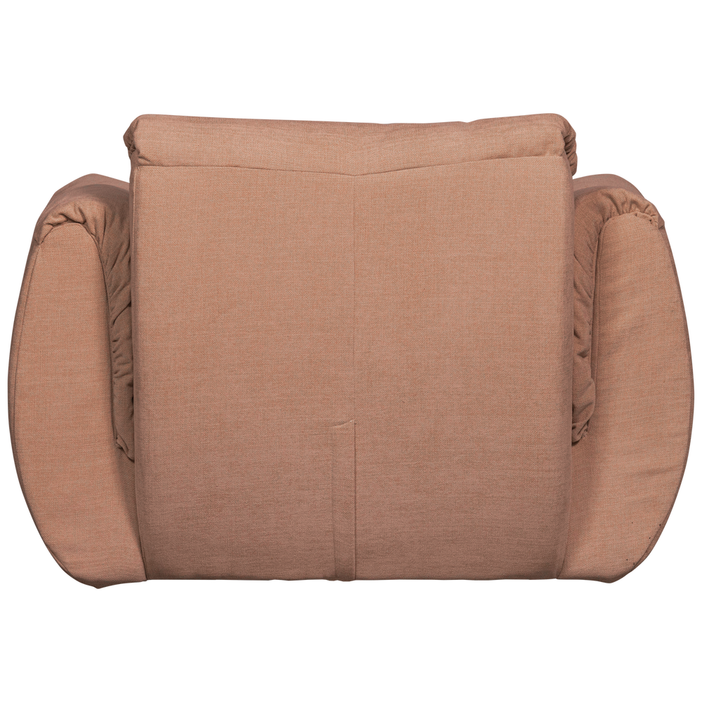 BAGGY DRAAIFAUTEUIL GEWEVEN CHENILLE OUD ROZE