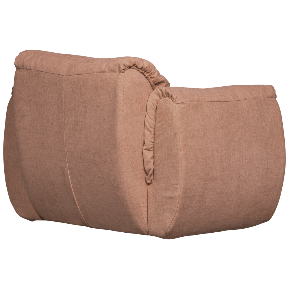 BAGGY DRAAIFAUTEUIL GEWEVEN CHENILLE OUD ROZE