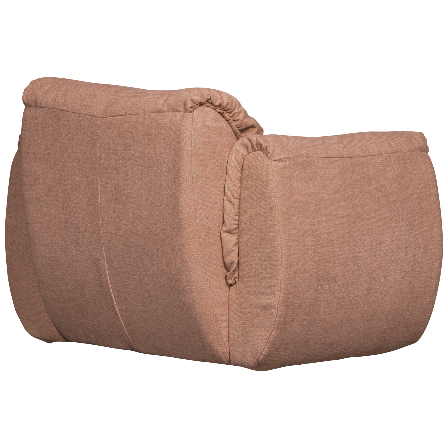 BAGGY DRAAIFAUTEUIL GEWEVEN CHENILLE OUD ROZE