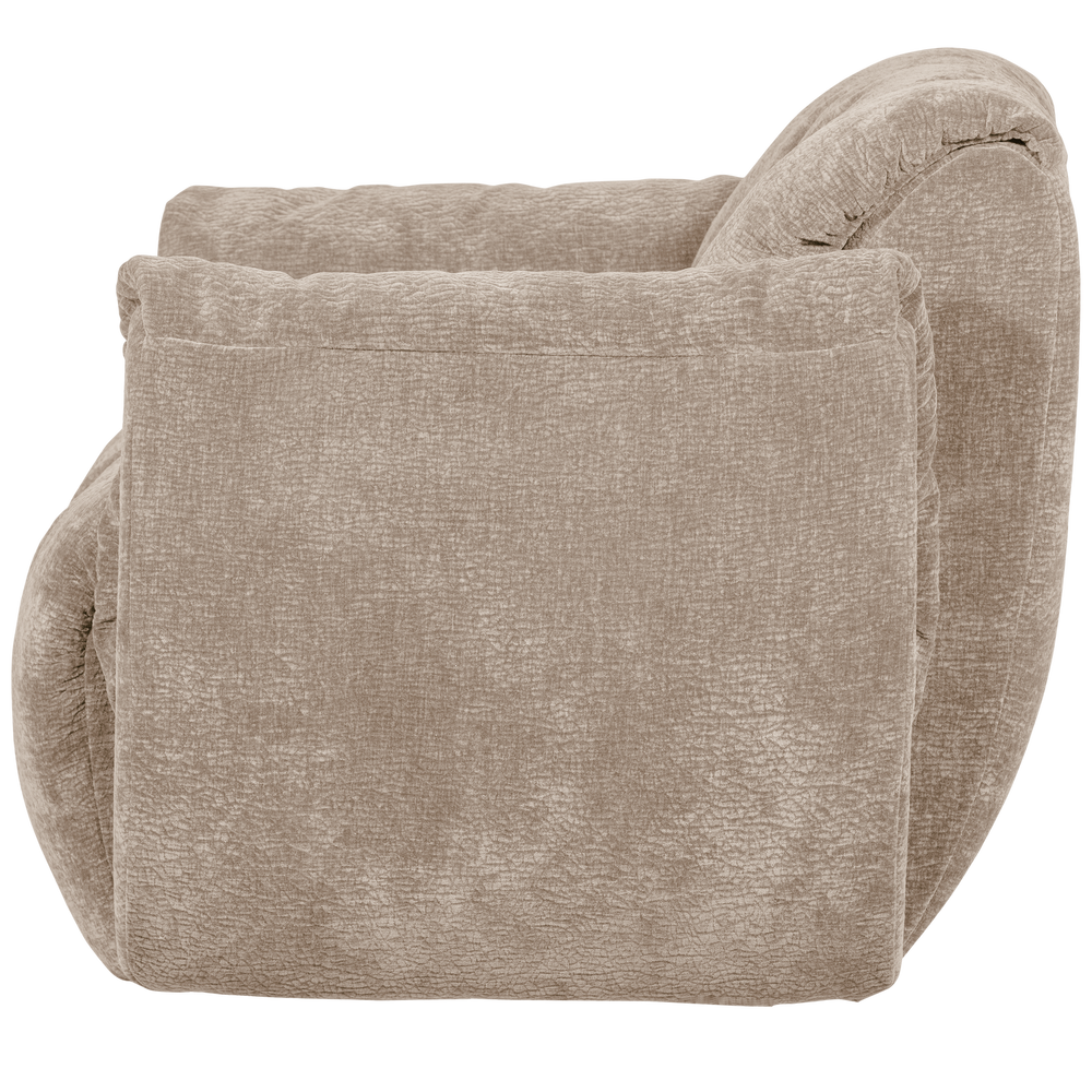 BAGGY DRAAIFAUTEUIL 3D CHENILLE ZAND