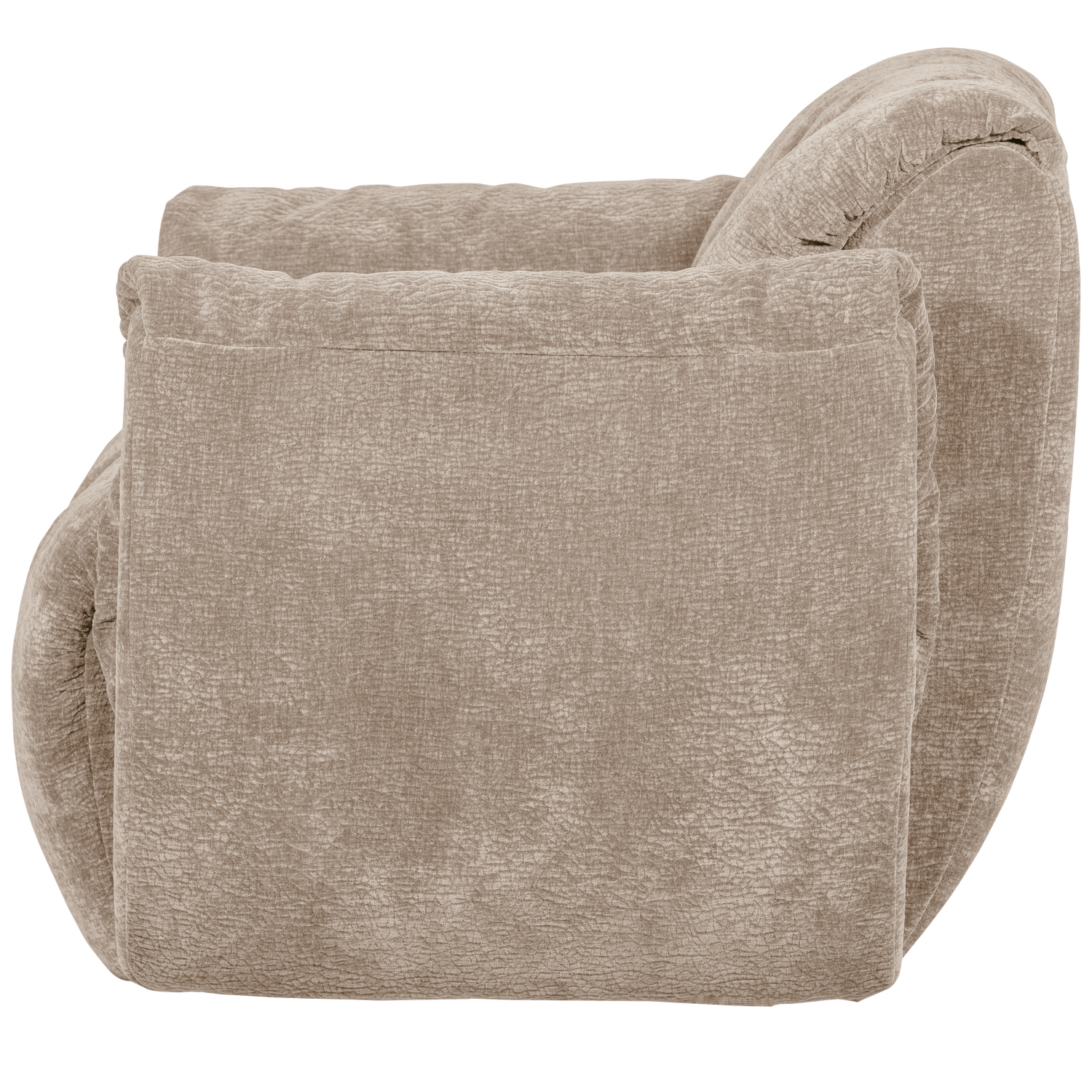 BAGGY DRAAIFAUTEUIL 3D CHENILLE ZAND