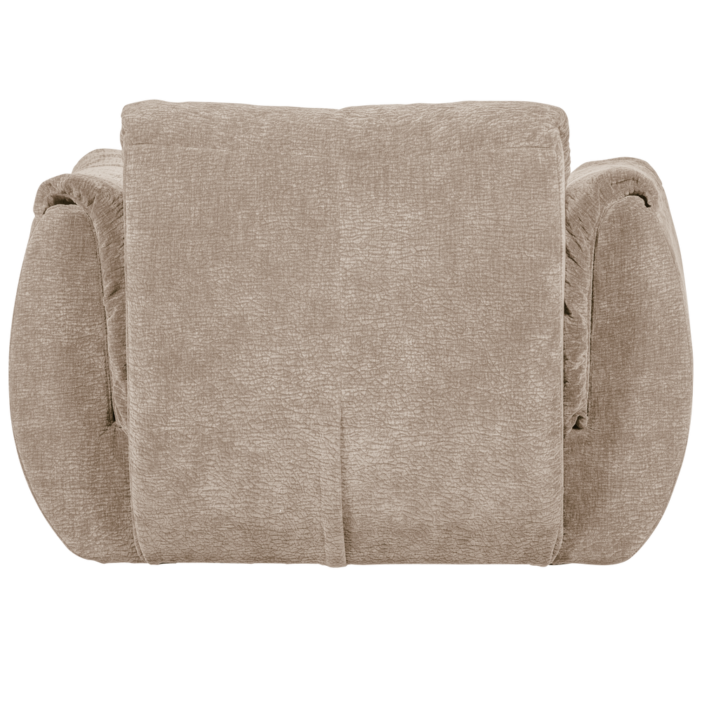 BAGGY DRAAIFAUTEUIL 3D CHENILLE ZAND