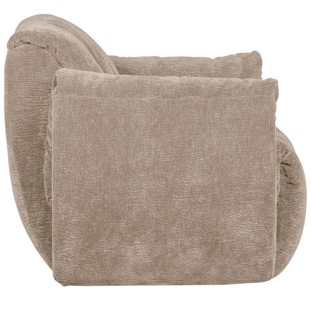 BAGGY DRAAIFAUTEUIL 3D CHENILLE ZAND