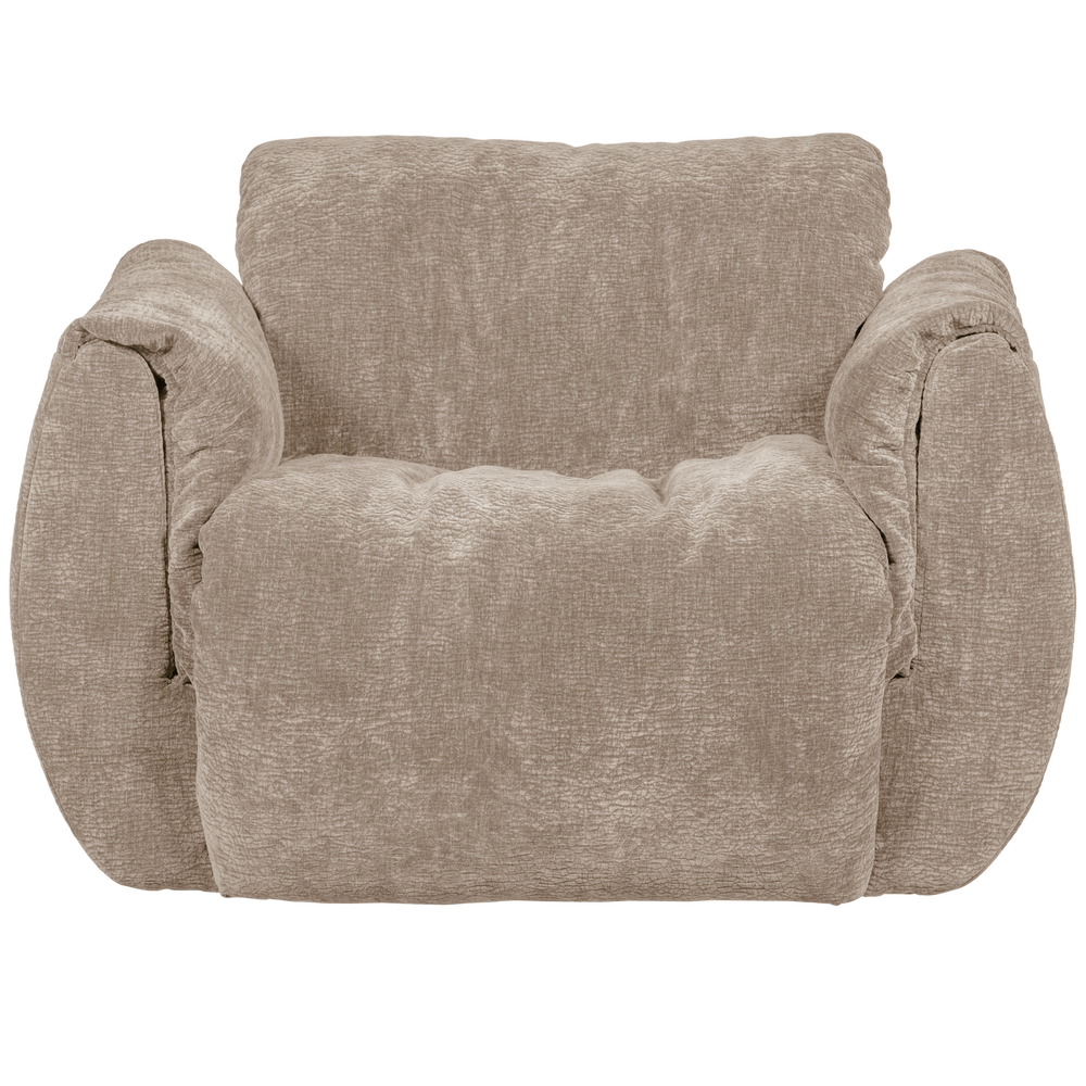 BAGGY DRAAIFAUTEUIL 3D CHENILLE ZAND