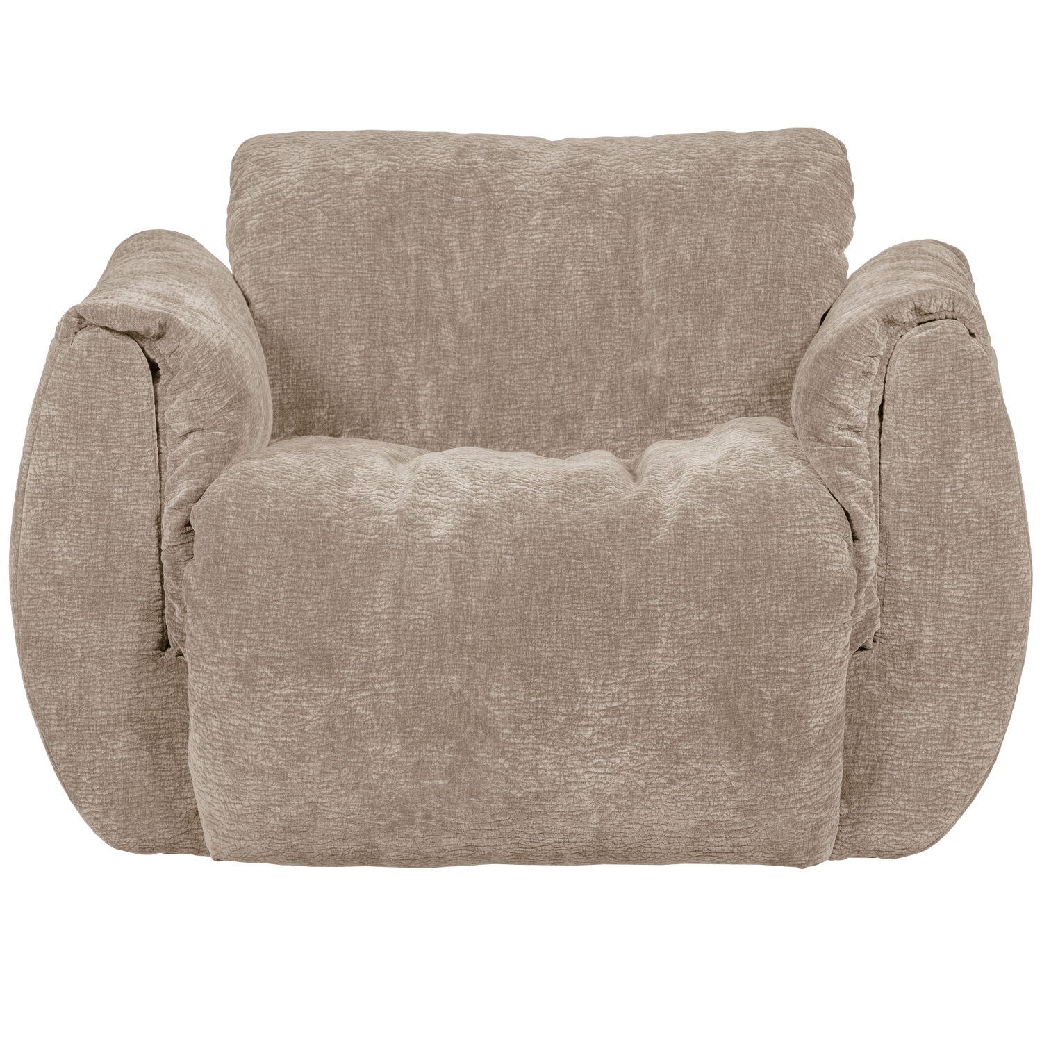 BAGGY DRAAIFAUTEUIL 3D CHENILLE ZAND