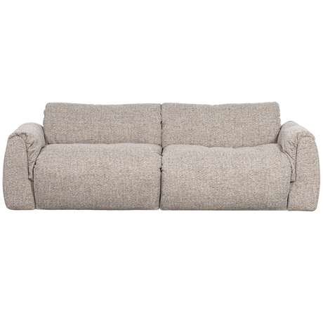 BAGGY 2-ZITS BANK GEWEVEN STOF NATUREL MELANGE