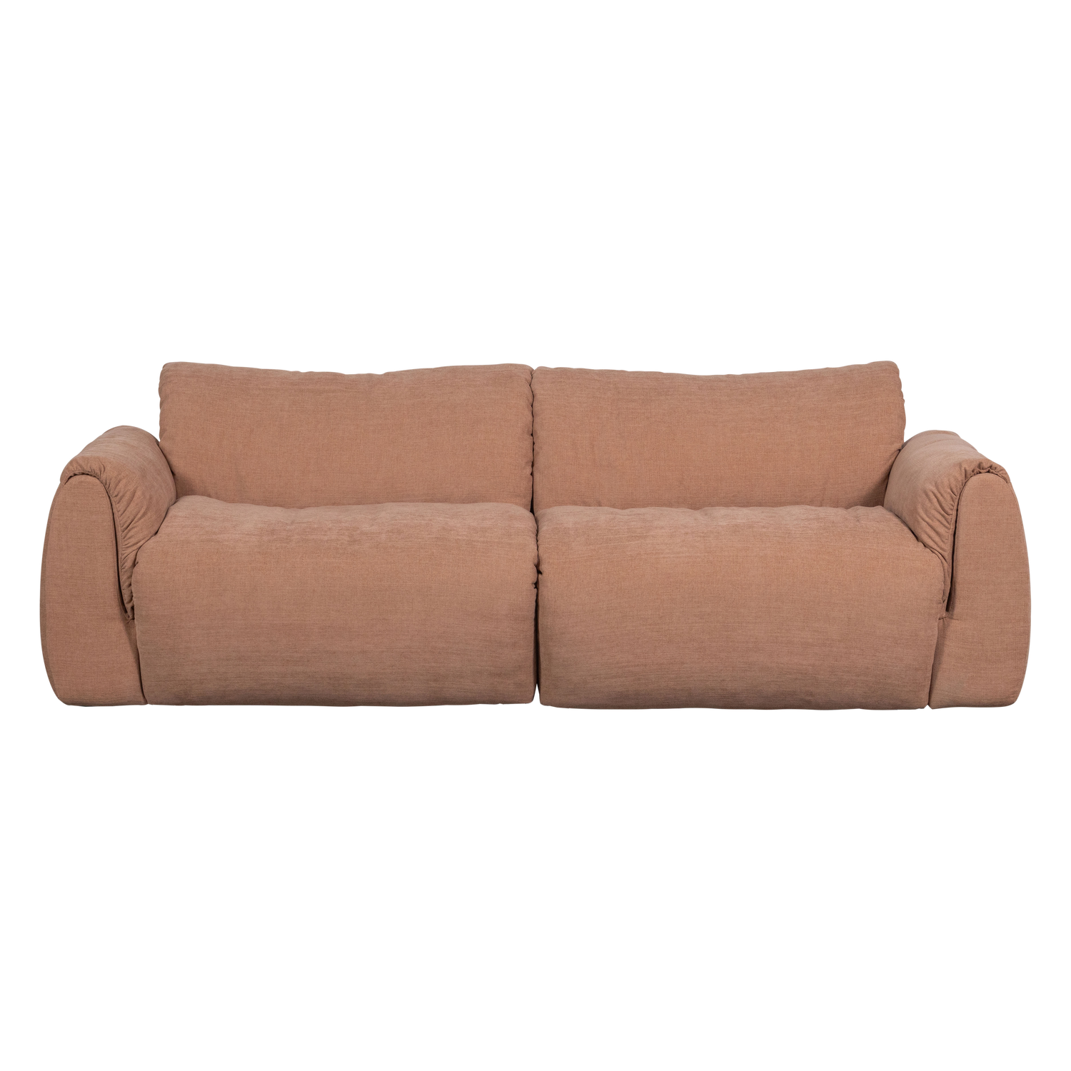 BAGGY 2-ZITS BANK GEWEVEN CHENILLE OUD ROZE