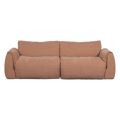 BAGGY 2-ZITS BANK GEWEVEN CHENILLE OUD ROZE