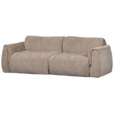 BAGGY 2-ZITS BANK 3D CHENILLE ZAND