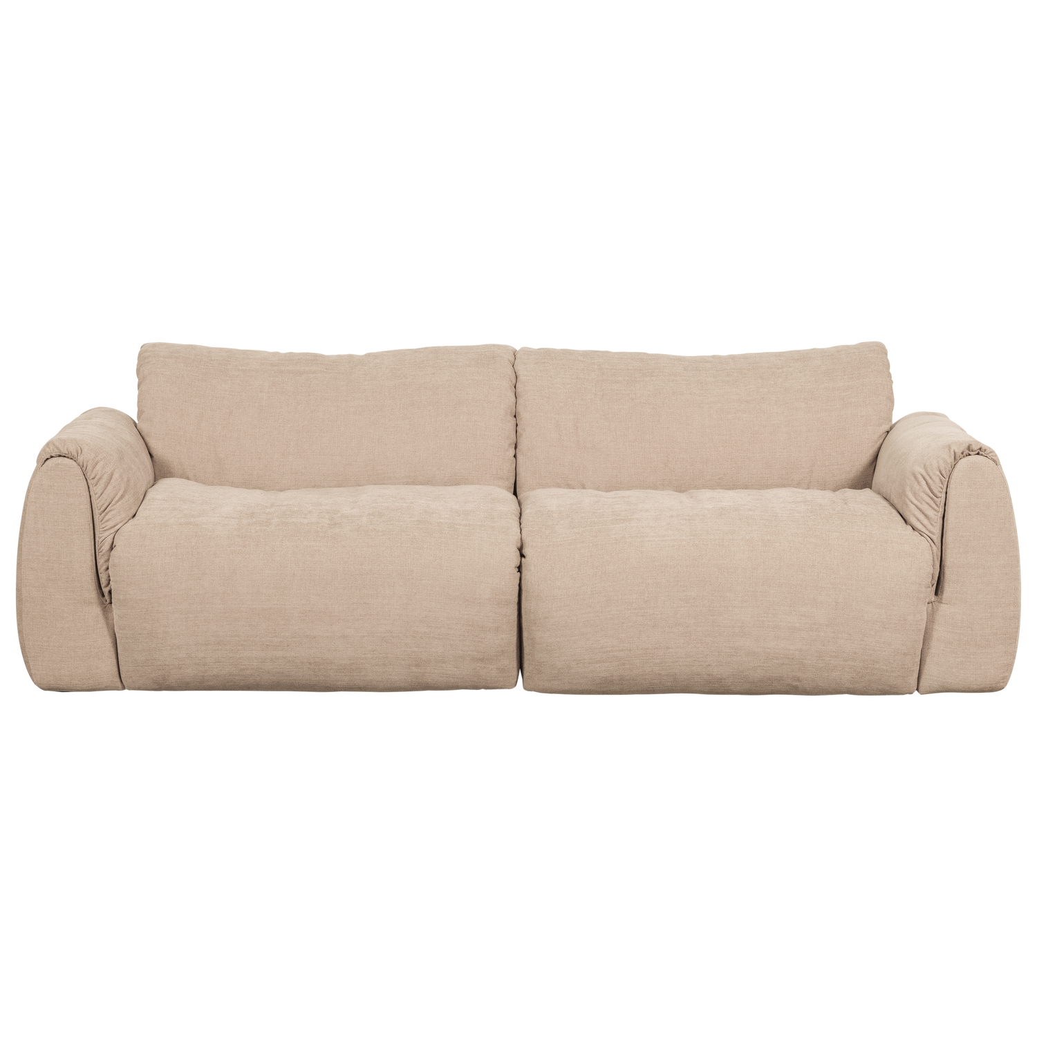 BAGGY 2-ZITS BANK GEWEVEN CHENILLE ZAND