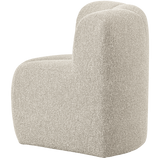 MOJO EETBANK HOEK MET RUGLEUNING BOUCLE BEIGE MELANGE