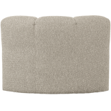 MOJO EETBANK HOEK MET RUGLEUNING BOUCLE BEIGE MELANGE