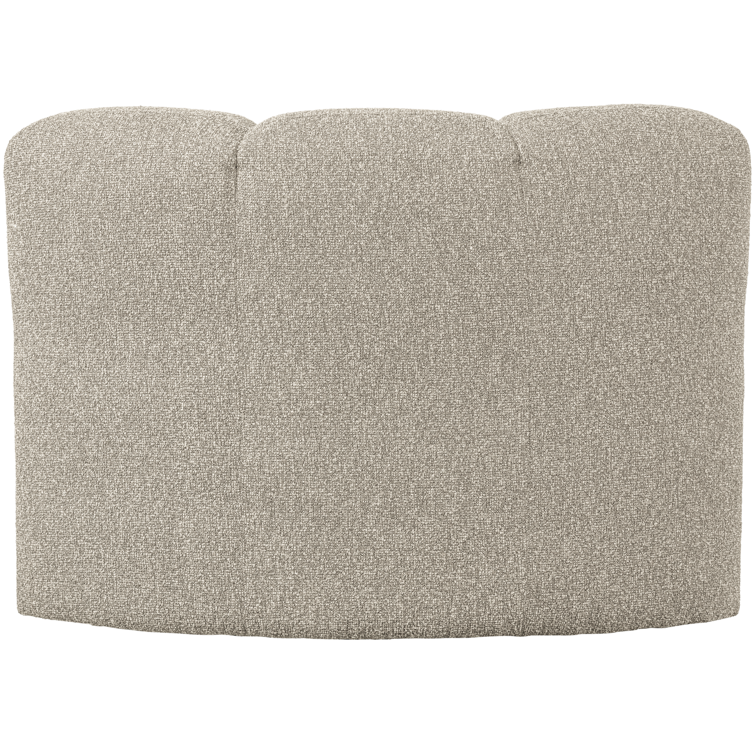 MOJO EETBANK HOEK MET RUGLEUNING BOUCLE BEIGE MELANGE