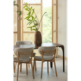 FIORE EETTAFEL MANGOHOUT DONKERBRUIN 230x95 CM