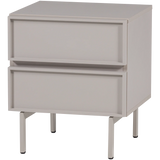 WOOOD - Tours ladekast/nachtkastje 2 lades melamine/mdf zand