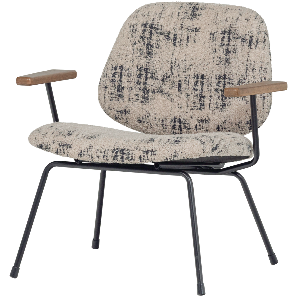 AURE FAUTEUIL CHENILLE BEIGE/ZWART
