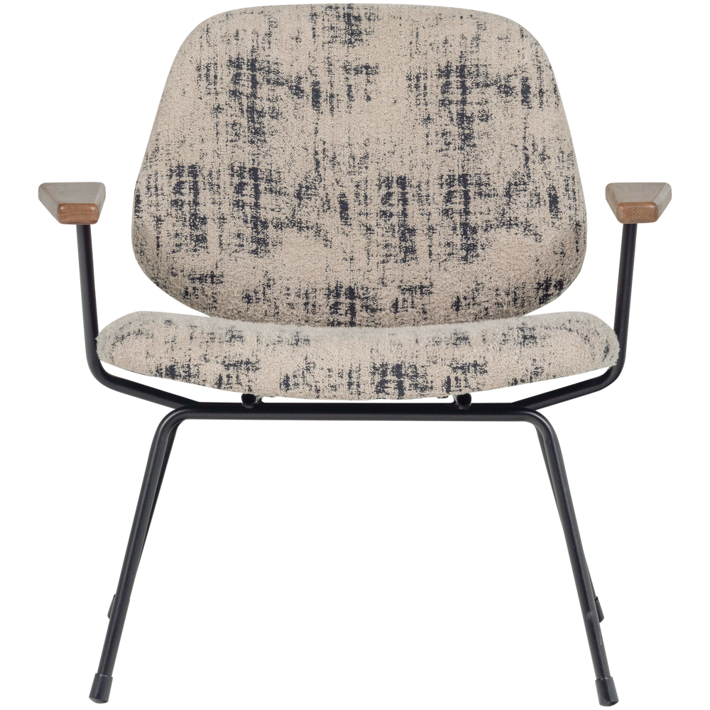 AURE FAUTEUIL CHENILLE BEIGE/ZWART