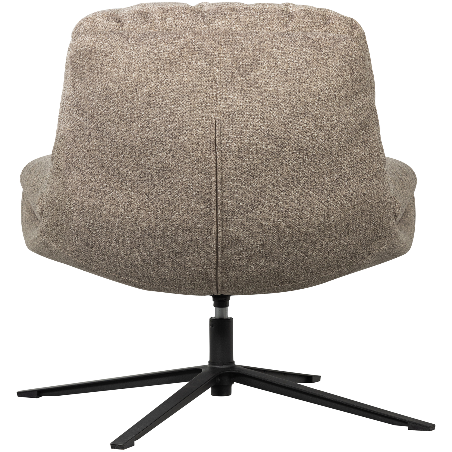 ARVE DRAAIFAUTEUIL BEDRUKTE STOF NATUREL MELANGE