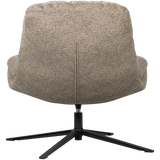 WOOOD - Arve draaifauteuil bedrukte stof naturel