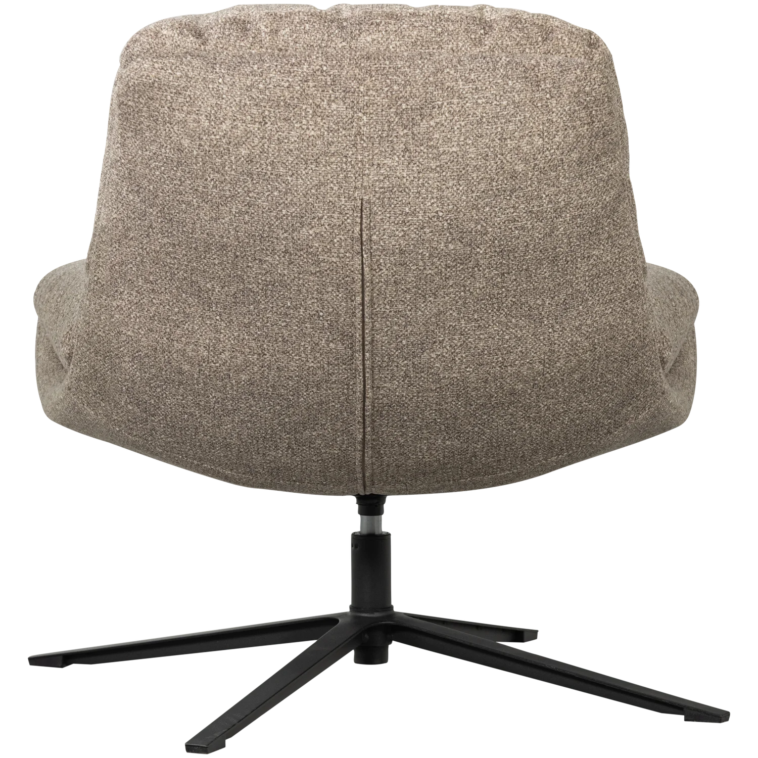 WOOOD - Arve draaifauteuil bedrukte stof naturel