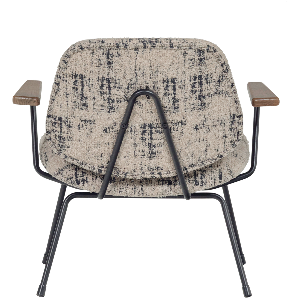 AURE FAUTEUIL CHENILLE BEIGE/ZWART